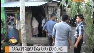 Bapak Tega Perkosa Tiga Anak Kandungnya