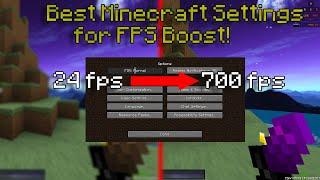 BEST Minecraft Settings for FPS Boost UPDATED 2022