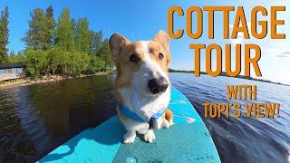 VLOGGING DOG COTTAGE TOUR - Topi the Corgi