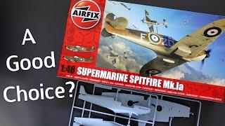 Value for Money? The 148 Scale Airfix Spitfire Mk.1a Plastic Model Kit - Unboxing Review