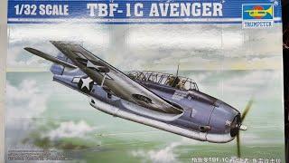 Trumpeter TBF-1C Avenger 132 Scale Model Aircraft