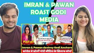 Imran Pratapgarhi ne godi anchor ki bajai band  Pawan Khera exposed Godi Media  Godi Media EP-874