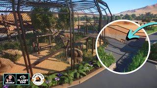 Planet Zoo Habitat With Overhead Animal Bridge For Caracal  Zootropic Zoo Ep 16