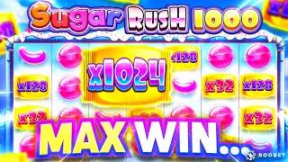I GOT MAX WIN SETUP ON SUGAR RUSH 1000 HUGE WIN