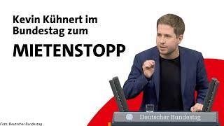 Kevin Kühnert zum Mietenstopp  Bundestagsrede vom 21.10.22