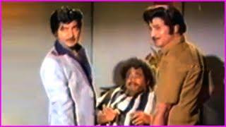 Super Star Krishna And Sobhan Babu Action Scenes - Krishnarjunulu Movie