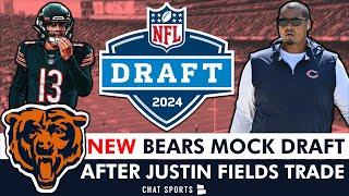 BRAND NEW Chicago Bears NFL Mock Draft After Justin Fields Trade Caleb Williams At #1 Then What?