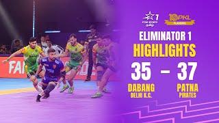 Delhi-ஐ வீழ்த்தி Semi Final-க்கு வெற்றிநடை போட்ட Patna  Eliminator 1  #DELvPAT   #PKL10