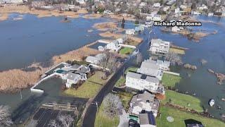 Connecticut shoreline devastated by massive flooding