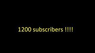 1200 Subscribers Celebration 