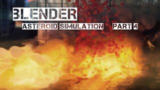 Asteroid Simulation in Blender Smoke and Fire Settings - 4