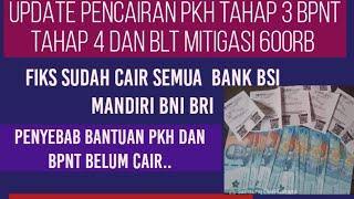 Fiks.. Cair semua bpnt tahap 4 BRI BNI MANDIRI BSI tinggal blt mitigasi resiko pangan 600rb