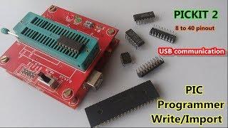 How to write and Import & Export Programming for PIC Microcontroller with Pickit2