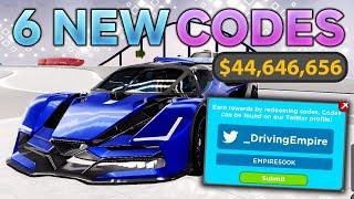 Driving Empire JULY CODES *UPDATE* ALL NEW ROBLOX Driving Empire CODES