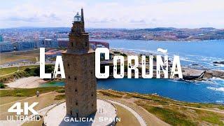 La Coruña 2024  Drone Aerial 4K Drones  A Coruna Galicia Spain España