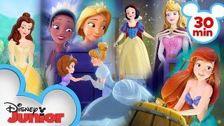 Every Time Sofia Meets a Disney Princess  Sofia the First  @disneyjr