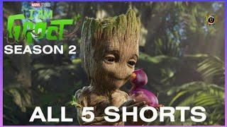 Marvel Studios I Am Groot - Season 2 - ALL 5 SHORTS 4K  Original Shorts  Disney+ HD