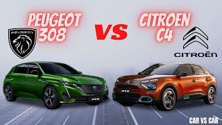 Peugeot 308 2022 vs Citroen 2020 Video & Specs Comparison