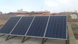 شرح تركيب نظام الطاقة الشمسية للمنزل بدون بطاريات  220v مع الكهرباء العمومية