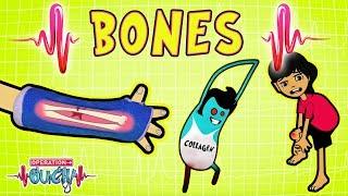 Science for kids  BREAKING BONES  Experiments for kids  Operation Ouch