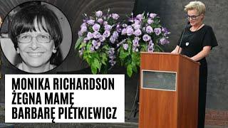 Pogrzeb mamy Moniki Richardson cenionej dziennikarki Barbary Trzeciak-Pietkiewicz  FAKT.PL