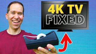 I fixed a broken 4K 55” TV with TAPE   How to fix a TV with a blank screen