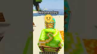 Minecraft How FAST Days of the Week Go 