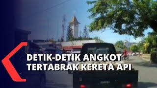 Detik-Detik Sopir Angkot Nekat Terobos Palang Kereta Api dan Tewaskan 5 Orang Penumpang