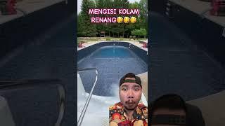 MENGISI KOLAM RENANG? #shortsfeed #funny #reaction #shortsvideo