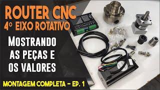 Peças do 4º Eixo Rotativo da Minha Router CNC - Ep 1