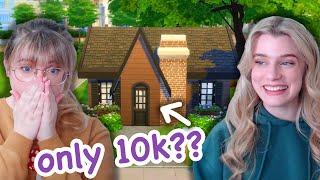 can we build a base game house for only $10k in the sims 4??