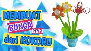 DIY Kokoru Paper - Membuat Bunga dari kertas kokoru Part 1