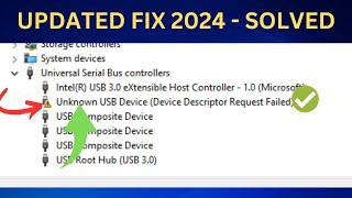 UPDATED 2024 Fix Unknown USB Device Device Descriptor Request Failed Windows 1110