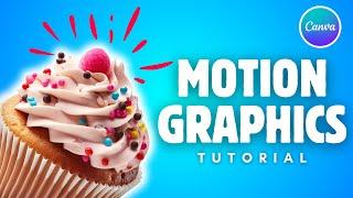 Motion Graphics Tutorial in Canva - Create Food Video Ads in Canva