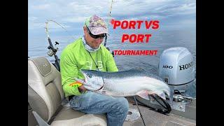 Salmon Fishing the Port vs. Port Tournament Hoosier Coho Club in Southern Lake Michigan 682024