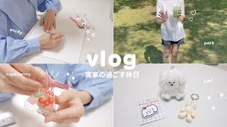 【vlog】おばあちゃん家で過ごす休日 お買い物 勉強  たこ焼き