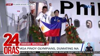 Eroplanong lulan ang Paris 2024 Olympians lumapag na  24 Oras