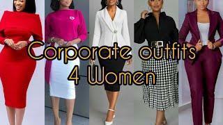 Latest corporate gown styles for ladies 2024  Dress Designs for classy ladies  Office wears