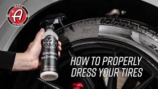How To Properly Dress Your Tires  Adams Tire Shine and Graphene Tire Dressing™