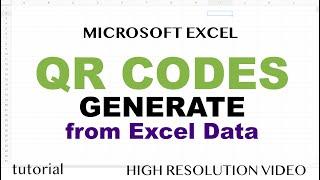 How to Create QR Codes in Excel - Tutorial no Add-Ins