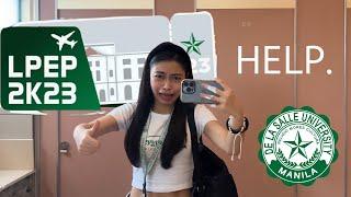 College vlog - DLSU LPEP 2023 and other stuff  FREYARIES #1