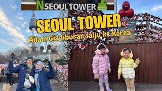 Aila n Gia liburan salju ke Seoul Tower  Namsan Tower  dingin banget di Korea Selatan-2C