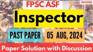 ASF Inspector today paper - asf inspector past papers