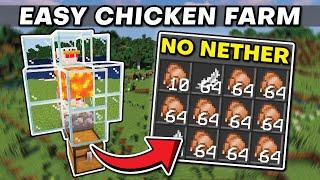Minecraft Early Game Chicken Farm No Nether Items