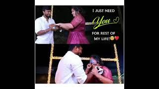 Ram jaanu whatsapp status  Will you marry me?  Ram with jaanu  Proposal  Cute couple edits 