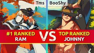 GGST ▰ Tms #1 Ranked Ramlethal vs BooShy TOP Ranked Johnny. High Level Gameplay