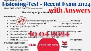 IELTS Listening Actual Test 2024 with Answers  10.04.2024