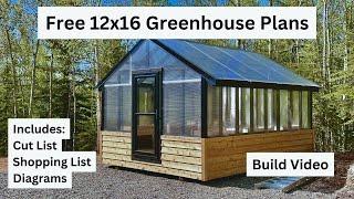 Free Greenhouse Plans Build Video