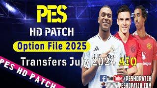 PES 2013 HD Patch Option File 2025 Transfers July v3