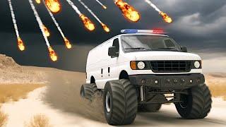 METEOR SURVIVAL in a Monster Truck BeamNG